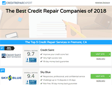Tablet Screenshot of creditrepairexpert.net